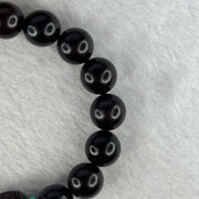 Natural India Zitan 天然小叶字檀木 Om Ma ni Padme Hum 六字真言 Beads Bracelet with Turquoise (Sinking Type) 11.30g 15.5cm 10.0mm 17 Beads, 12.0 by 11.3mm 1 Bead - Huangs Jadeite and Jewelry Pte Ltd