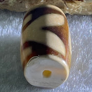 Natural Powerful Tibetan Old Oily Agate Patina Guiren Tairen Human Dzi Bead Totem Amulet Heavenly Master (Tian Zhu) 贵人天诛 4.84g 19.7 by 11.8mm - Huangs Jadeite and Jewelry Pte Ltd