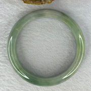 Type A Green with Lavender and Yellow Jadeite Bangle Internal Diameter 55.3mm 59.32g 13.7 by 8.2mm (Very Fine Internal Line) - Huangs Jadeite and Jewelry Pte Ltd