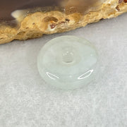 Type A Icy Sky Blue Jadeite Ping An Kou Donut Charm Pendant 2.16g 14.4 by 4.7mm - Huangs Jadeite and Jewelry Pte Ltd