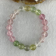 Very Good Natural Tourmaline Crystal Beads Bracelet 19.02g 14cm 8.6mm 20Beads - Huangs Jadeite and Jewelry Pte Ltd