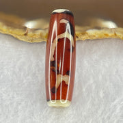 Natural Powerful Tibetan Old Oily Agate Ruyi Dzi Bead Heavenly Master (Tian Zhu) 如意天珠 8.46g 37.7 by 12.0mm - Huangs Jadeite and Jewelry Pte Ltd