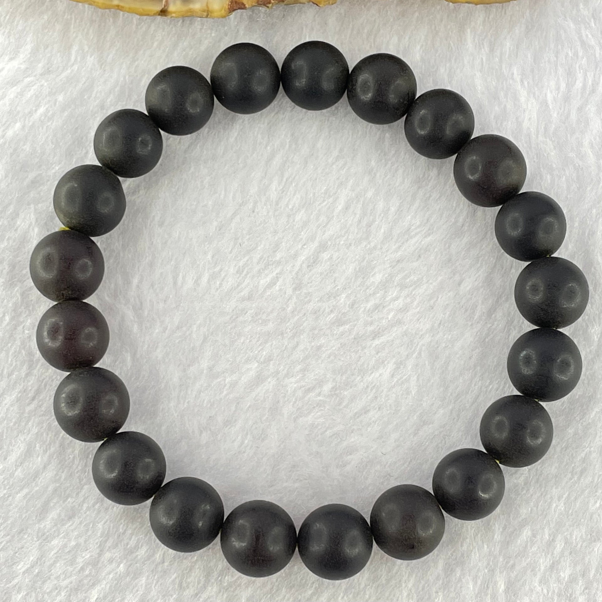 Natural Iron Blood King Amber Beads Bracelet 天然铁血王琥珀手链 10.50g 17cm 9.8mm 21 Beads - Huangs Jadeite and Jewelry Pte Ltd