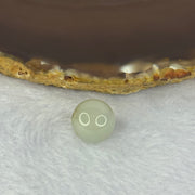 Type A Jelly Light Green with Brown Patches Jadeite Bead for Bracelet/Necklace/Earrings/Ring 4.03g 13.3mm - Huangs Jadeite and Jewelry Pte Ltd