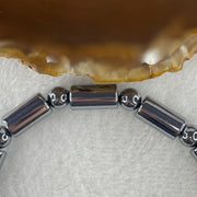 Natural Hematite Lulutong Beads Bracelet 15.49g 18cm 7.0mm-10Lulutong 6.5mm-13Beads - Huangs Jadeite and Jewelry Pte Ltd