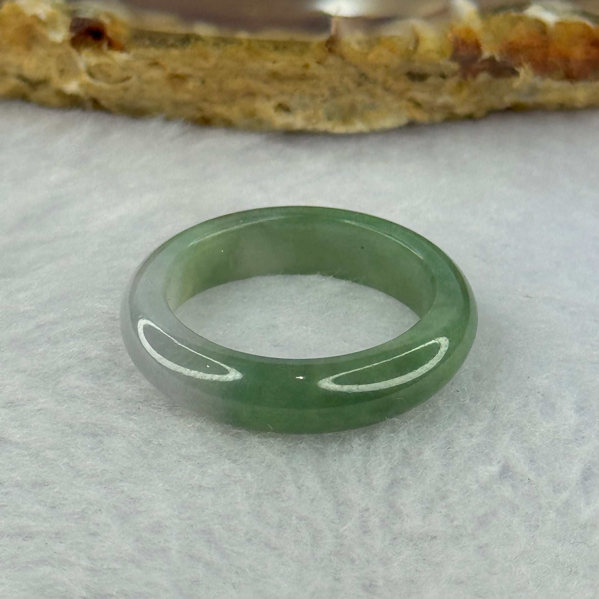 Type A Green and Lavender Jadeite Ring 2.81g 5.2 by 3.2mm US7.5 HK16.25 - Huangs Jadeite and Jewelry Pte Ltd