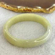 Type A Yellowish Green and Lavender Jadeite Bangle Internal Diameter 41.52g 55.1mm 12.8 by 6.8mm - Huangs Jadeite and Jewelry Pte Ltd