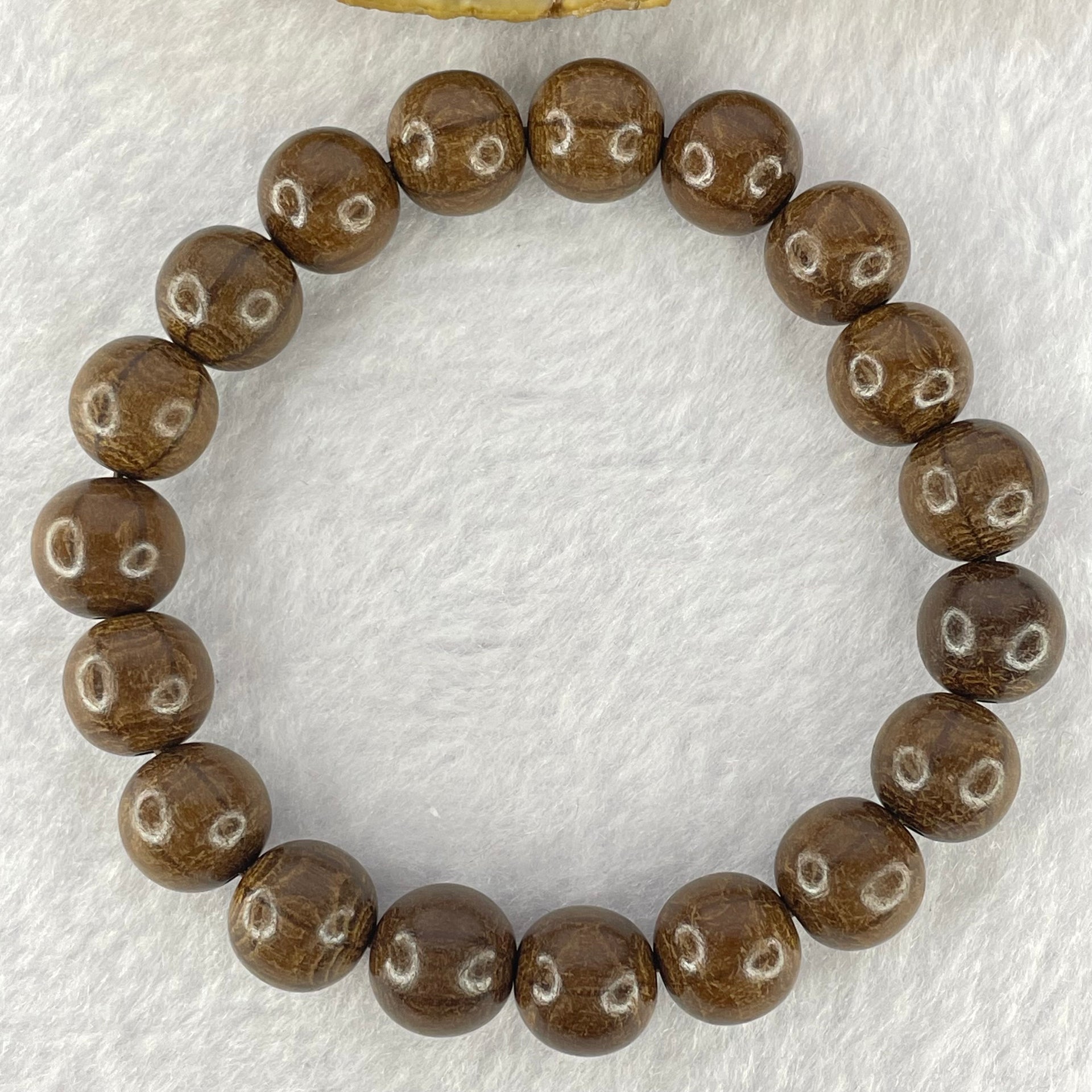 Natural Six Way Wooden Beads Bracelet 六道木手链 11.03g 17cm 10.8mm 19 Beads - Huangs Jadeite and Jewelry Pte Ltd