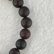 Natural Iron Blood King Amber Beads Bracelet 天然铁血王琥珀手链 8.98g 16.5cm 9.1mm 21 Beads - Huangs Jadeite and Jewelry Pte Ltd