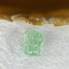 Type A Sky Blue Jadeite Pixiu Pendent A货天空蓝色翡翠貔貅牌  6.16g 19.5 by 14.0 by 11.7 mm - Huangs Jadeite and Jewelry Pte Ltd