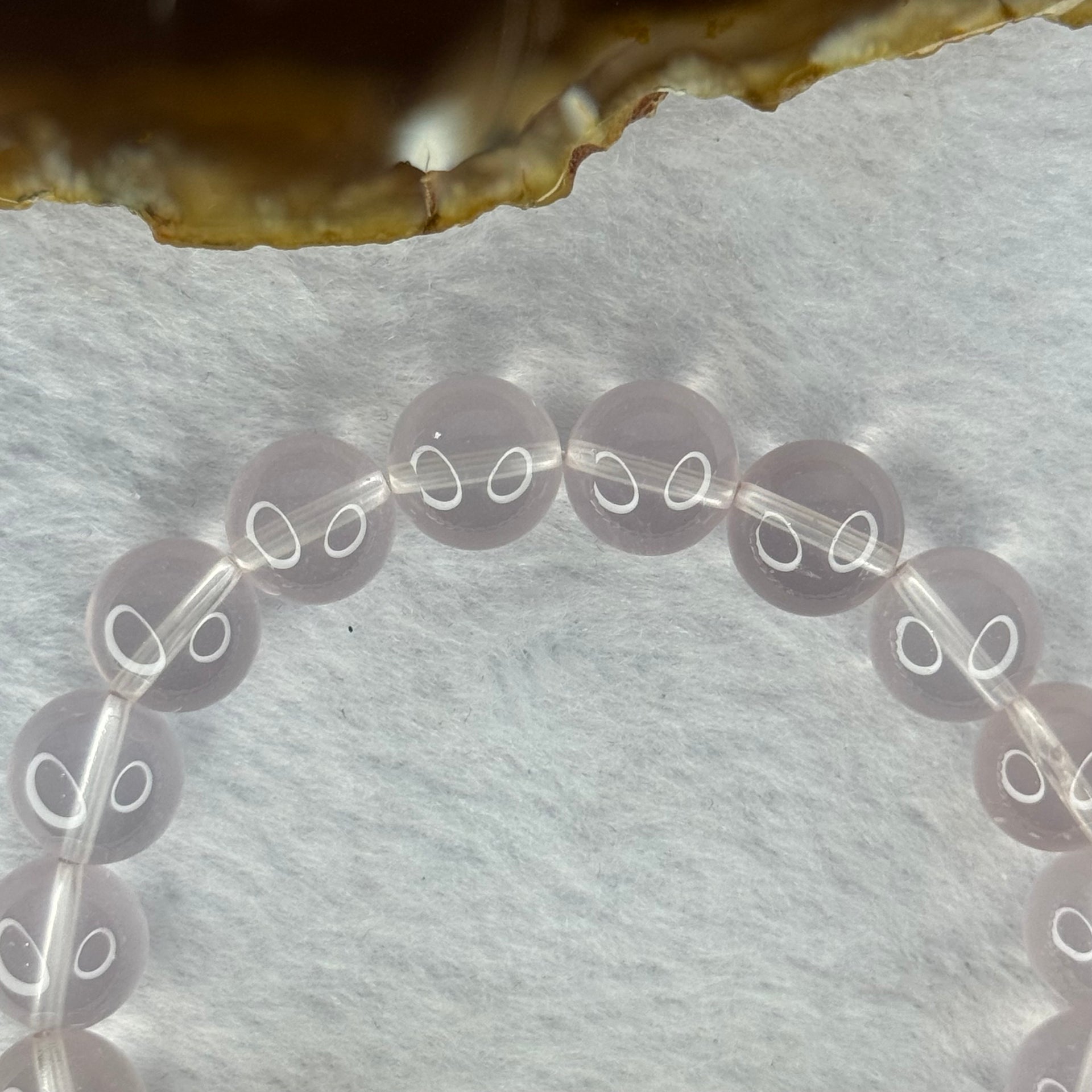 Natural Rose Quartz Beads Bracelet 天然玫瑰石英珠手链 32.98g 17cm 10.9mm 19 Beads - Huangs Jadeite and Jewelry Pte Ltd