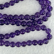 Good Grade Natural Amethyst Necklace 39.39g 52cm 7.2mm 79 Beads - Huangs Jadeite and Jewelry Pte Ltd