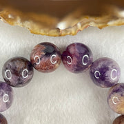 Above Average Grade Natural Amethyst Phantom Quartz Beads Bracelet 天然紫幽灵水晶手链 82.33g 17.5cm 16.4mm 14 Beads - Huangs Jadeite and Jewelry Pte Ltd