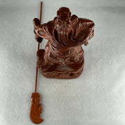 Natural Rosewood Guan Gong Display 622.8g 160.0 by 240.0 by 280.0mm - Huangs Jadeite and Jewelry Pte Ltd