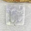 Type A Light Lavender Shan Shui Jadeite 69.52g 38.8 by 49.2 by 5mm - Huangs Jadeite and Jewelry Pte Ltd
