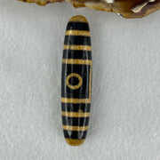 Natural Powerful Tibetan Old Oily Agate 2 Eyes Dzi Bead Heavenly Master (Tian Zhu) 二眼天诛 13.93g 54.8 by 12.9mm - Huangs Jadeite and Jewelry Pte Ltd