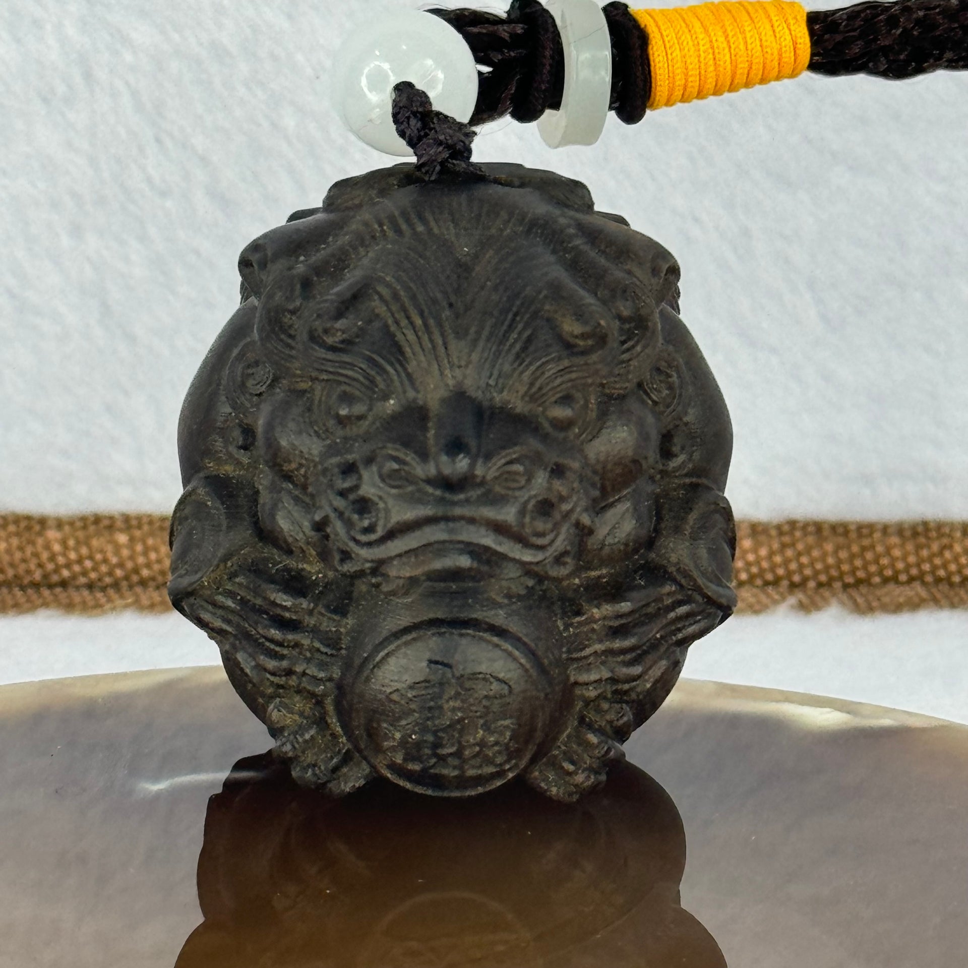 Natural Agarwood Dragon Wooden Handplay 天然沉香龙手把件 42.95g 38.2 by 45.0 by 43.0mm - Huangs Jadeite and Jewelry Pte Ltd