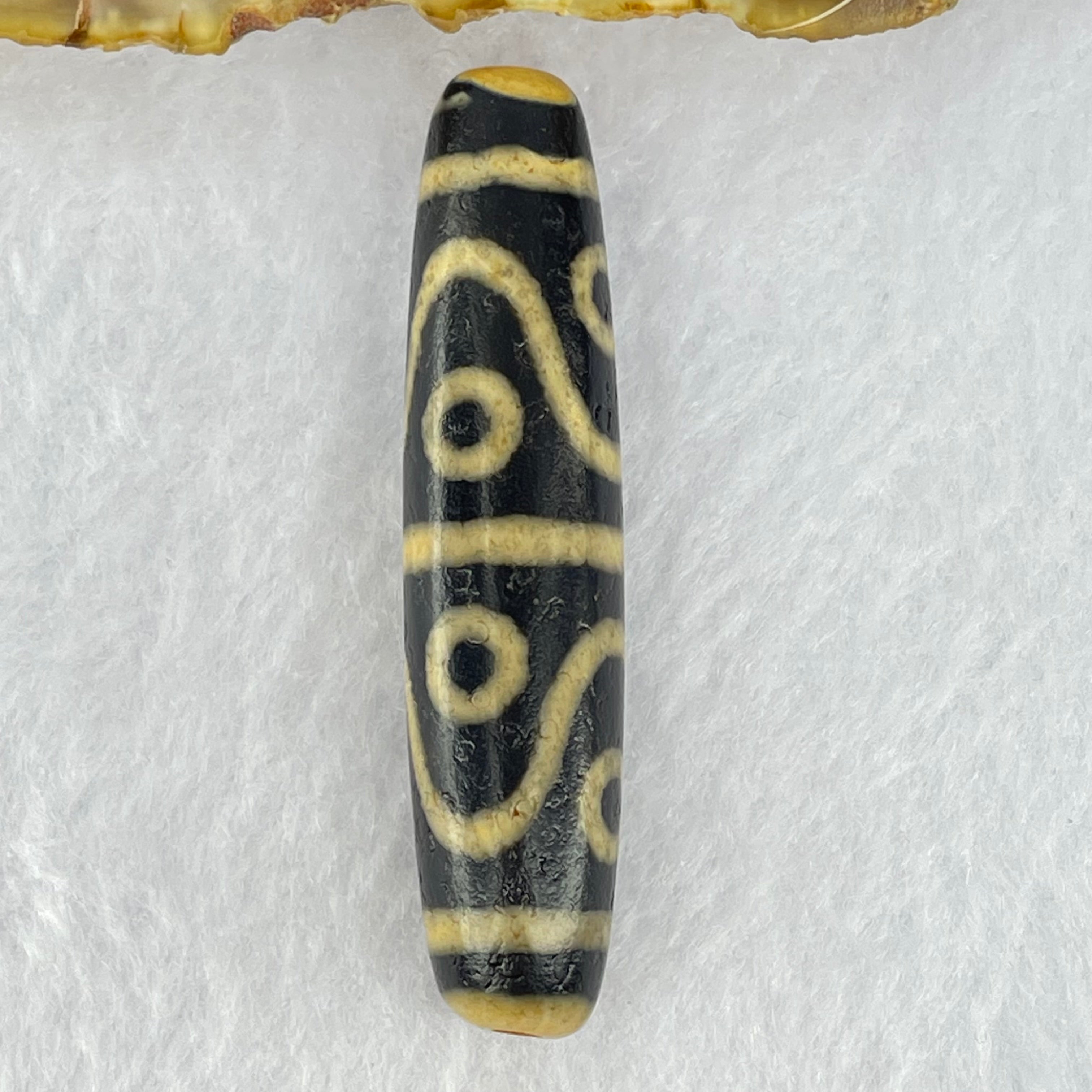 天然强力西藏老油性玛瑙八眼天珠天师（天珠）八眼天诛15.32 克57.0 x