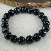 Natural Blue Tiger Eye Quartz Beads Bracelet 31.36g 17.5cm 10.9mm 19 Beads - Huangs Jadeite and Jewelry Pte Ltd