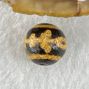 Natural Powerful Tibetan Old Oily Agate Patina Guiren Tairen Human Dzi Bead Totem Amulet Heavenly Master (Tian Zhu) 贵人天诛 15.3g 10.4 by 10.6mm - Huangs Jadeite and Jewelry Pte Ltd