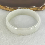 Type A Light Lavender Green Jadeite Bangle Internal Diameter 53.4mm 27.50g 14.4 by 4.0mm (Close to Perfect) - Huangs Jadeite and Jewelry Pte Ltd