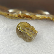 Good Grade Natural Golden Shun Fa Rutilated Quartz Pixiu Charm for Bracelet 天然金顺发水晶貔貅 4.91g 18.8 by 13.1 by 11.1mm - Huangs Jadeite and Jewelry Pte Ltd
