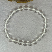 Natural Clear Quartz Bracelet 天然白水晶手链 18.62g 16.5cm 8.4mm 24 Beads - Huangs Jadeite and Jewelry Pte Ltd