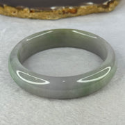 Type A Lavender with Green and Yellow Patches Jadeite Bangle Internal Diameter 59.0mm 67.00g 15.3 by 8.4mm (Close to Perfect) - Huangs Jadeite and Jewelry Pte Ltd