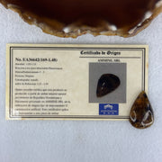 Natural Amber for Setting 1.48g 27.7 by 17.6 by 5.6mm - Huangs Jadeite and Jewelry Pte Ltd