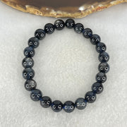 Good Grade Natural Devils Blue Beryl Aquamarine Beads Bracelet 18.95g 16cm 8.8mm 23 Beads - Huangs Jadeite and Jewelry Pte Ltd