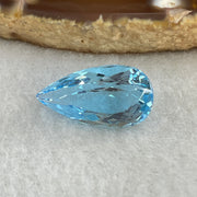 Natural Sky Blue Topaz Teardrop Shape 7.82ct 17.1 by 4.3 by 7.2mm - Huangs Jadeite and Jewelry Pte Ltd