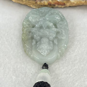 Type A Light Green Lavender Jadeite Guan Yin Tara Pendant 32.80g 45.8 by 32.8 by 11.5mm - Huangs Jadeite and Jewelry Pte Ltd