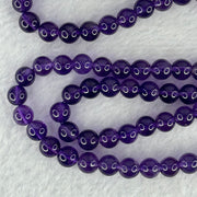 Good Grade Natural Amethyst Necklace 39.39g 52cm 7.2mm 79 Beads - Huangs Jadeite and Jewelry Pte Ltd