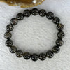 Natural Black Auralite Crystal Bracelet 黑激光手链 24.71g 9.6 mm 20 Beads - Huangs Jadeite and Jewelry Pte Ltd