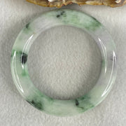 Type A Light Green Lavender with Dark Green Piao Hua Jadeite Bangle 65.95g Internal Diameter 51.2mm 11.4 by 11.2mm (Slight Internal Lines, Burnt) - Huangs Jadeite and Jewelry Pte Ltd
