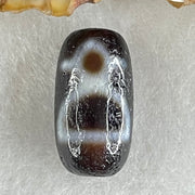 Natural Powerful Tibetan Old Oily Agate 2 Cai Shen Dzi Bead Heavenly Master (Tian Zhu) 2.85g 18.6 by 10.0mm - Huangs Jadeite and Jewelry Pte Ltd