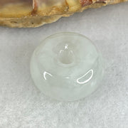 Type A Semi Icy Sky Blue Jadeite Ping An Kou Charm/Pendant 2.56g 13.4 by 7.2mm - Huangs Jadeite and Jewelry Pte Ltd