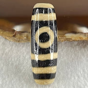 Natural Powerful Tibetan Old Oily Agate One Eye With Bodhi Tree Bead Heavenly Master (Tian Zhu) 10.08g 38.0 by 13.0mm - Huangs Jadeite and Jewelry Pte Ltd