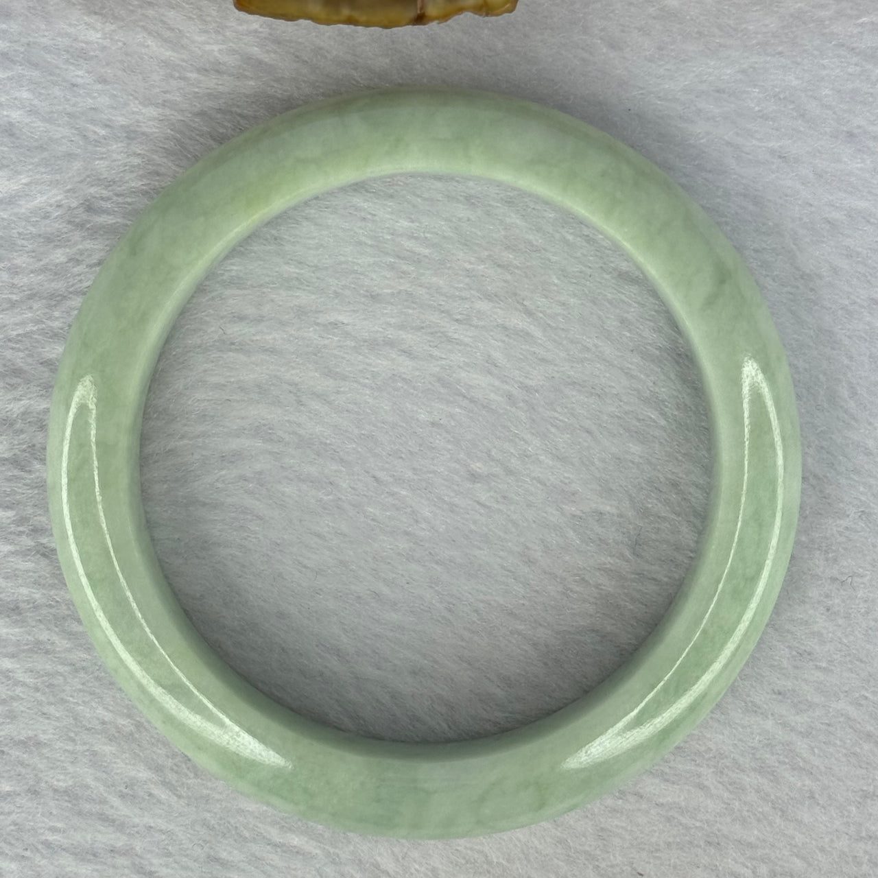 Type A Light Green Jadeite Bangle Internal Diameter 52.6mm 48.95g 12.3 by 8.3mm (Close to Perfect) - Huangs Jadeite and Jewelry Pte Ltd