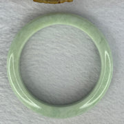 Type A Light Green Jadeite Bangle Internal Diameter 52.6mm 48.95g 12.3 by 8.3mm (Close to Perfect) - Huangs Jadeite and Jewelry Pte Ltd