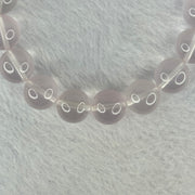 Natural Rose Quartz Beads Bracelet 天然玫瑰石英珠手链 48.45g 18.5cm 12.9mm 17 Beads - Huangs Jadeite and Jewelry Pte Ltd
