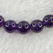 Good Grade Natural Amethyst Bracelet 23.02g 16.5cm 9.1mm 22 Beads - Huangs Jadeite and Jewelry Pte Ltd