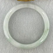 Natural Type A Faint Green Faint Lavender Jadeite Bangle 30.71g Inner Diameter 51.5mm 9.0 by 7.0mm (Very Very Slight Internal Lines) - Huangs Jadeite and Jewelry Pte Ltd