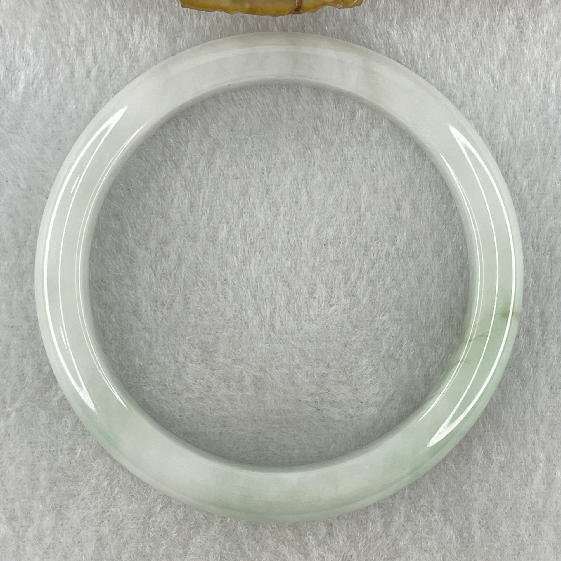 Natural Type A Faint Green Faint Lavender Jadeite Bangle 30.71g Inner Diameter 51.5mm 9.0 by 7.0mm (Very Very Slight Internal Lines) - Huangs Jadeite and Jewelry Pte Ltd