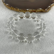 Natural Clear Quartz Beads Bracelet 60.89g 16.5cm 14.5mm 15 Beads - Huangs Jadeite and Jewelry Pte Ltd