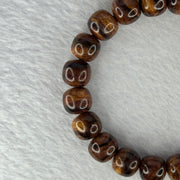Natural Hainan Huang Huali Rosewood Beads Bracelet 天然海南黄花梨手链 11.55g 17cm 11.0mm 20 Beads - Huangs Jadeite and Jewelry Pte Ltd