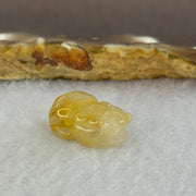 Natural Golden Rutilated Pixiu Charm 2.61g 18.0 by 11.8 by 7.8mm - Huangs Jadeite and Jewelry Pte Ltd