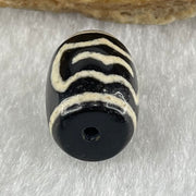 Natural Powerful Tibetan Old Oily Agate Double Garuda Dzi Bead Heavenly Master (Tian Zhu) 2.31g 13.7 by 10.1mm - Huangs Jadeite and Jewelry Pte Ltd