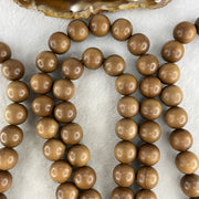 Natural India old tree sandalwood necklace 89.65g 12.1mm 111 beads 130cm - Huangs Jadeite and Jewelry Pte Ltd