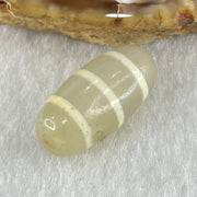 Natural Powerful Tibetan Old Oily Agate 3-Lines Dzi Bead Heavenly Master (Tian Zhu) 三行天诛 2.90g 20.2 by 10.0mm - Huangs Jadeite and Jewelry Pte Ltd